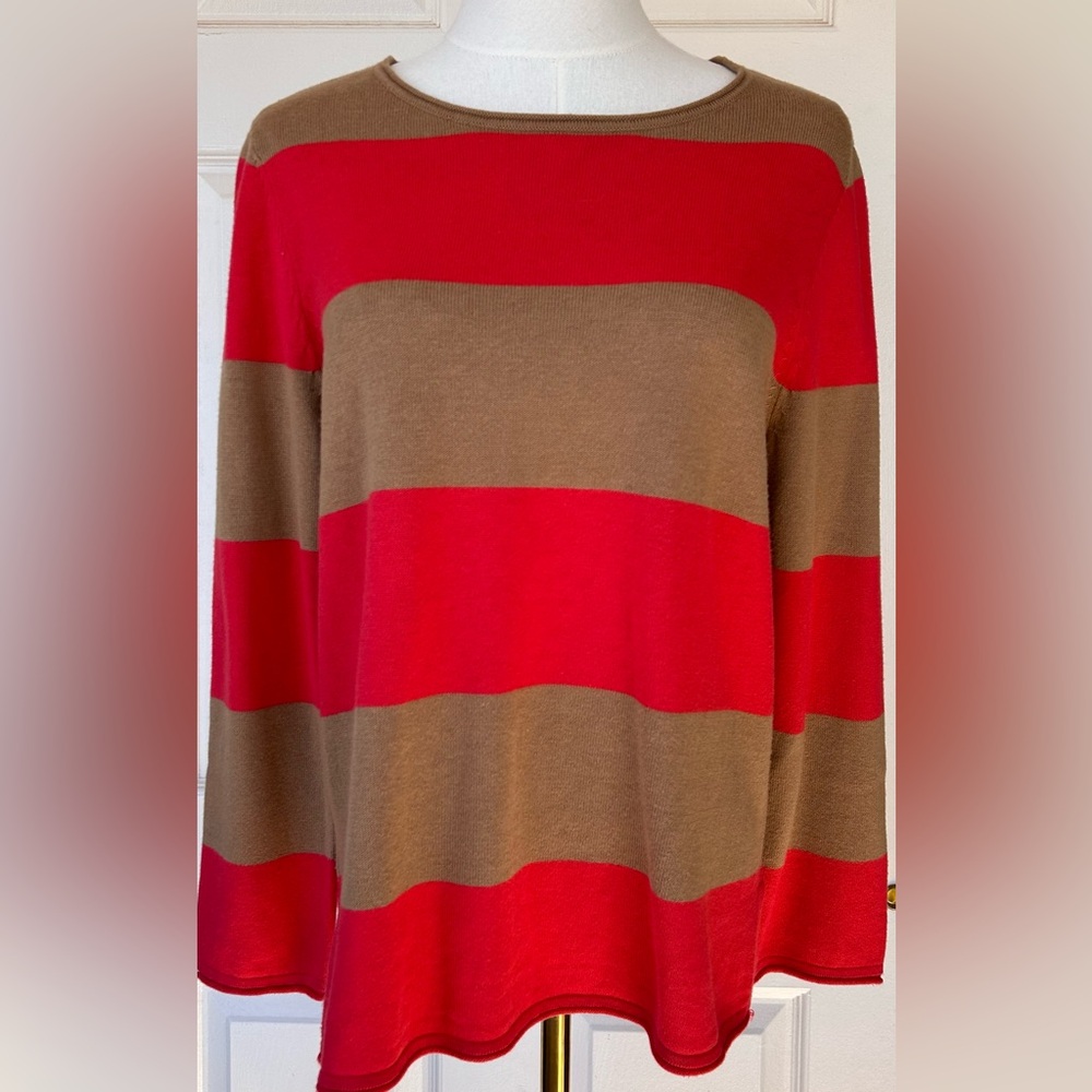 J. Jill Women’s Boat Neck Cashmere‎ Blend Sweater Size Medium Petite